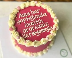 Kişiye Özel Yazılı Doğum Günü Pastası